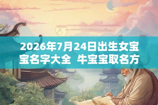2026年7月24日出生女宝宝名字大全  牛宝宝取名方法
