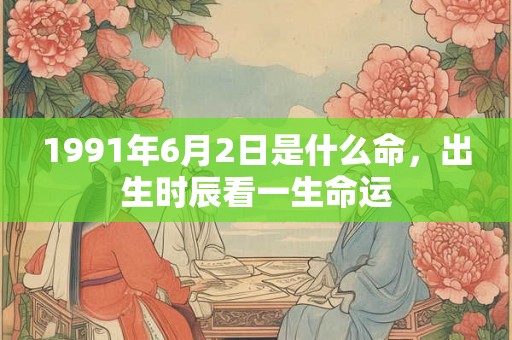 1991年6月2日是什么命,出生时辰看一生命运 1991年6月2日是什么命,出生时辰看一生命运