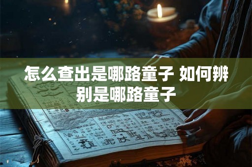 怎么查出是哪路童子 如何辨别是哪路童子 怎么查出是哪路童子 如何辨别是哪路童子