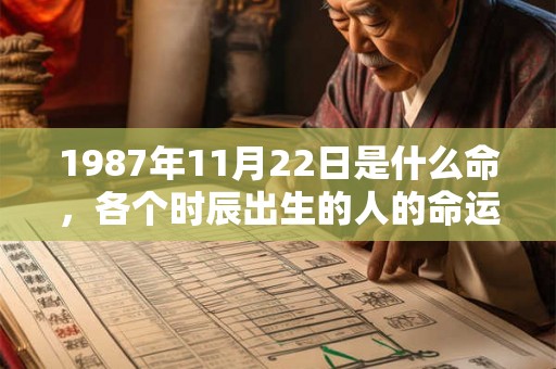 1987年11月22日是什么命，各个时辰出生的人的命运