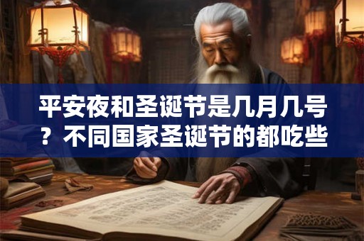 平安夜和圣诞节是几月几号？不同国家圣诞节的都吃些什么？