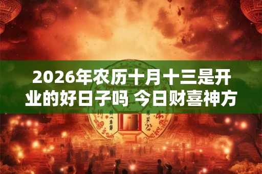 2026年农历十月十三是开业的好日子吗 今日财喜神方位