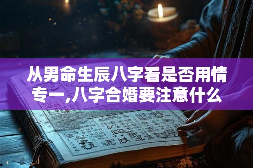 从男命生辰八字看是否用情专一,八字合婚要注意什么? 从男命生辰八字看是否用情专一,八字合婚要注意什么?