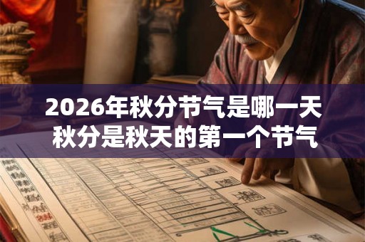 2026年秋分节气是哪一天 秋分是秋天的第一个节气吗