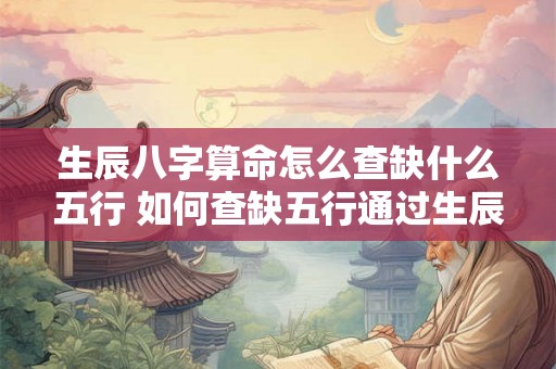 生辰八字算命怎么查缺什么五行 如何查缺五行通过生辰八字算命