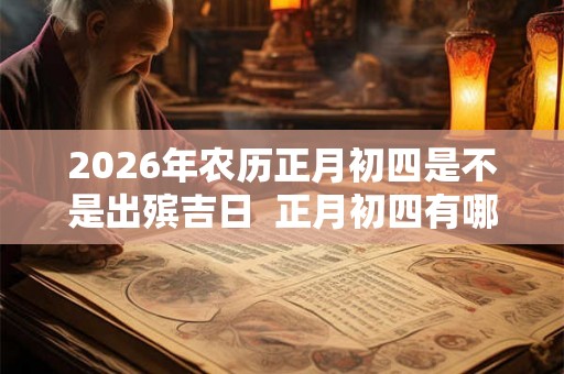 2026年农历正月初四是不是出殡吉日  正月初四有哪些习俗