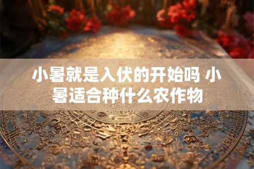 小暑就是入伏的开始吗 小暑适合种什么农作物