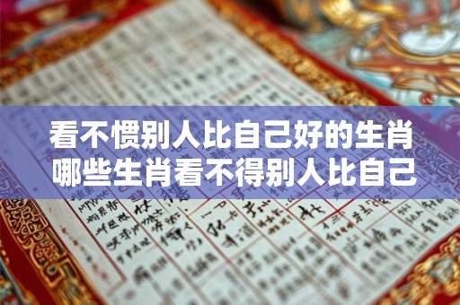 看不惯别人比自己好的生肖 哪些生肖看不得别人比自己强