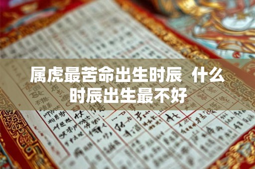属虎最苦命出生时辰  什么时辰出生最不好
