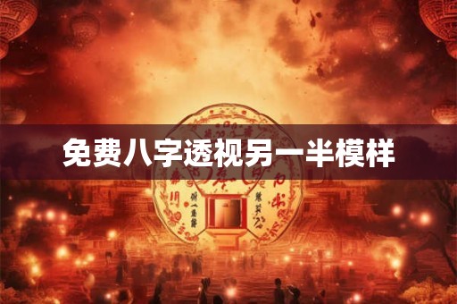 免费八字透视另一半模样