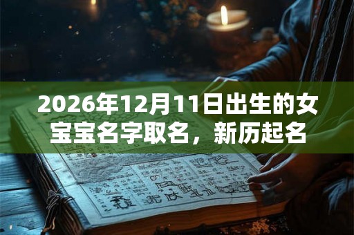 2026年12月11日出生的女宝宝名字取名，新历起名