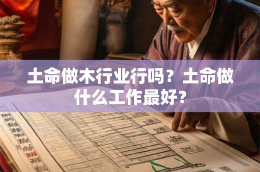 土命做木行业行吗？土命做什么工作最好？