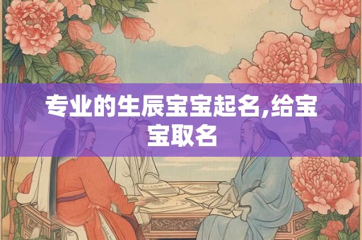 专业的生辰宝宝起名,给宝宝取名