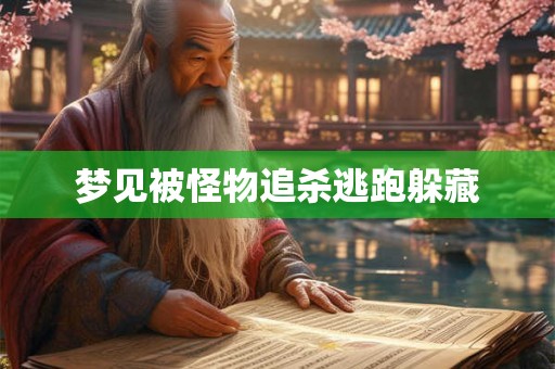 梦见被怪物追杀逃跑躲藏 梦见被怪物追杀逃跑躲藏