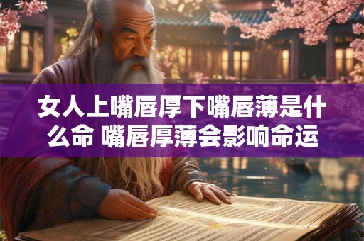 女人上嘴唇厚下嘴唇薄是什么命 嘴唇厚薄会影响命运吗