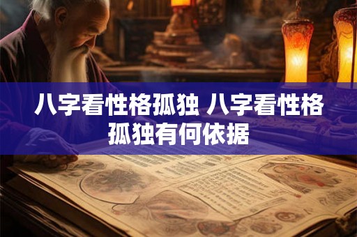 八字看性格孤独 八字看性格孤独有何依据