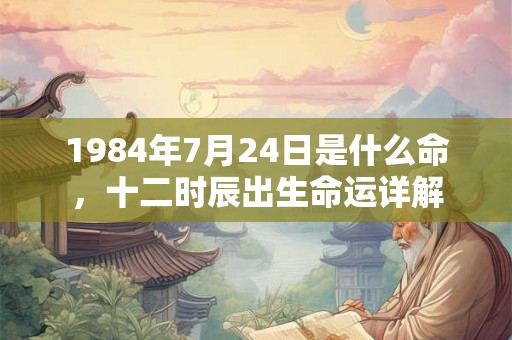 1984年7月24日是什么命，十二时辰出生命运详解