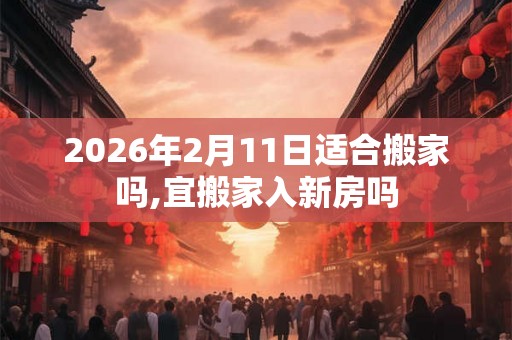 2026年2月11日适合搬家吗,宜搬家入新房吗
