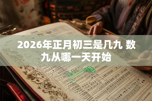 2026年正月初三是几九 数九从哪一天开始 2026年正月初三是几九 数九从哪一天开始