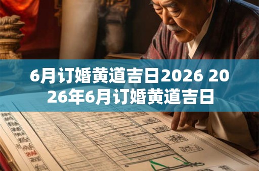 6月订婚黄道吉日2026 2026年6月订婚黄道吉日