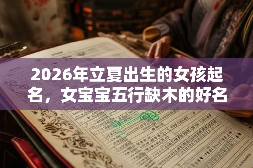 2026年立夏出生的女孩起名，女宝宝五行缺木的好名字推荐