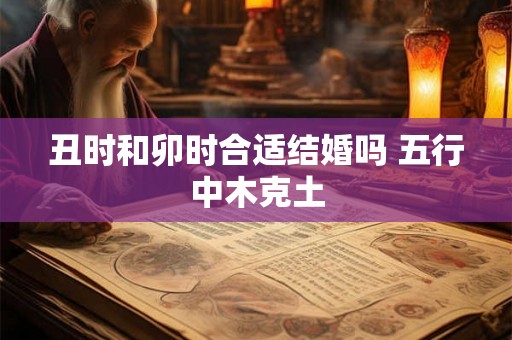 丑时和卯时合适结婚吗 五行中木克土