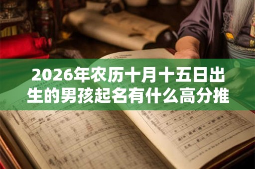 2026年农历十月十五日出生的男孩起名有什么高分推荐