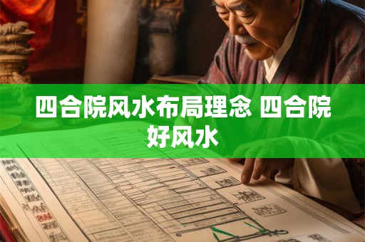 四合院风水布局理念 四合院好风水 四合院风水布局理念 四合院好风水