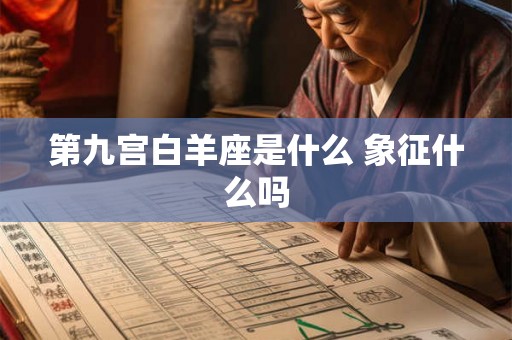 第九宫白羊座是什么 象征什么吗