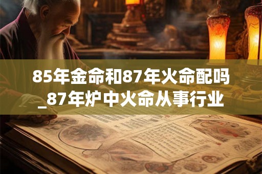 85年金命和87年火命配吗_87年炉中火命从事行业