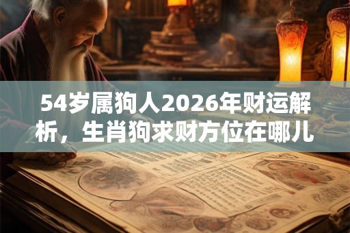 54岁属狗人2026年财运解析，生肖狗求财方位在哪儿