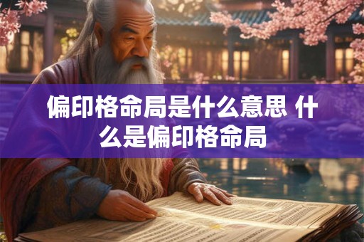 偏印格命局是什么意思 什么是偏印格命局