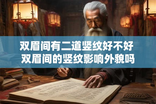 双眉间有二道竖纹好不好 双眉间的竖纹影响外貌吗