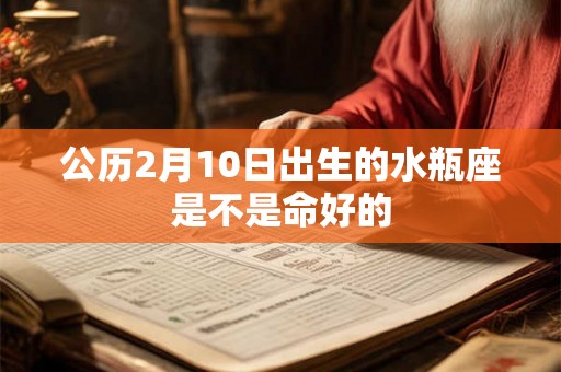 公历2月10日出生的水瓶座是不是命好的