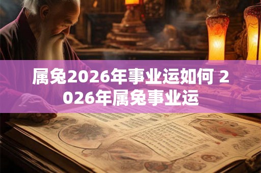 属兔2026年事业运如何 2026年属兔事业运 属兔2026年事业运如何 2026年属兔事业运