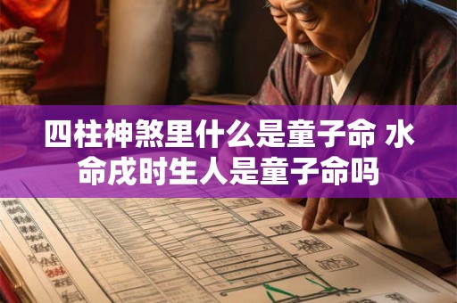 四柱神煞里什么是童子命 水命戌时生人是童子命吗