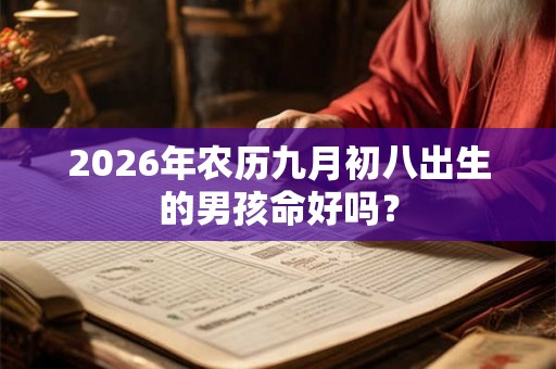 2026年农历九月初八出生的男孩命好吗？