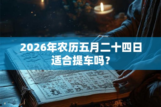 2026年农历五月二十四日适合提车吗？