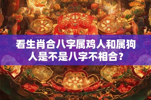 看生肖合八字属鸡人和属狗人是不是八字不相合？
