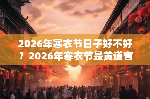 2026年寒衣节日子好不好?2026年寒衣节是黄道吉日吗? 2026年寒衣节日子好不好?2026年寒衣节是黄道吉日吗?