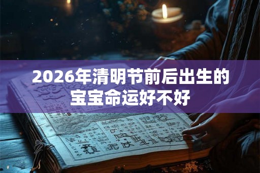 2026年清明节前后出生的宝宝命运好不好