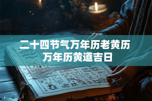 二十四节气万年历老黄历  万年历黄道吉日