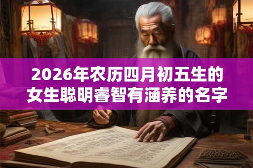 2026年农历四月初五生的女生聪明睿智有涵养的名字大全