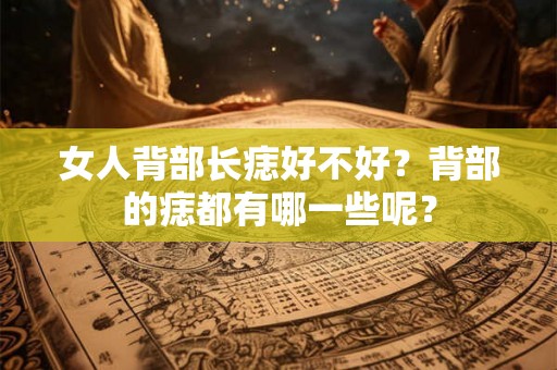 女人背部长痣好不好?背部的痣都有哪一些呢? 女人背部长痣好不好?背部的痣都有哪一些呢?
