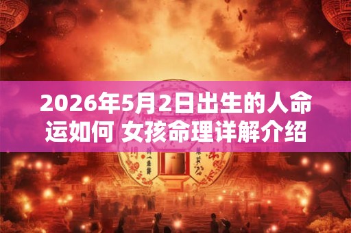 2026年5月2日出生的人命运如何 女孩命理详解介绍