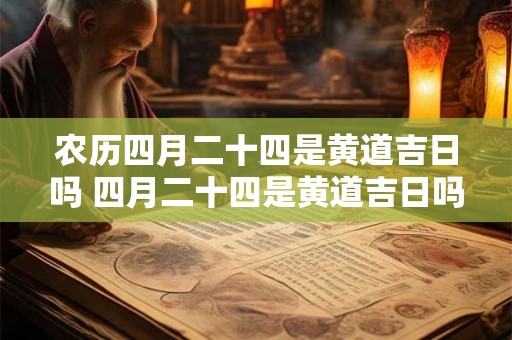 农历四月二十四是黄道吉日吗 四月二十四是黄道吉日吗