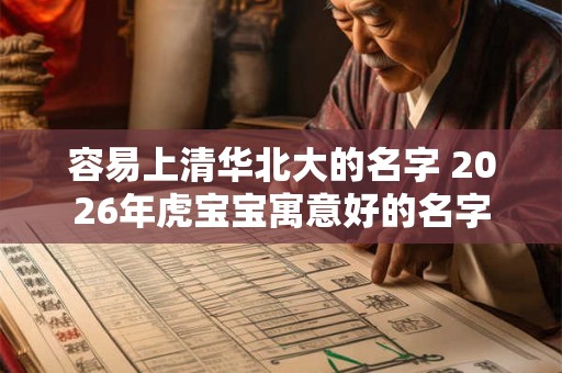 容易上清华北大的名字 2026年虎宝宝寓意好的名字