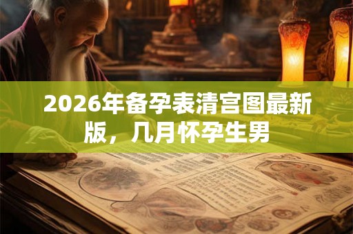2026年备孕表清宫图最新版，几月怀孕生男
