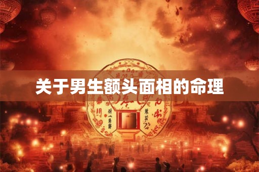 关于男生额头面相的命理