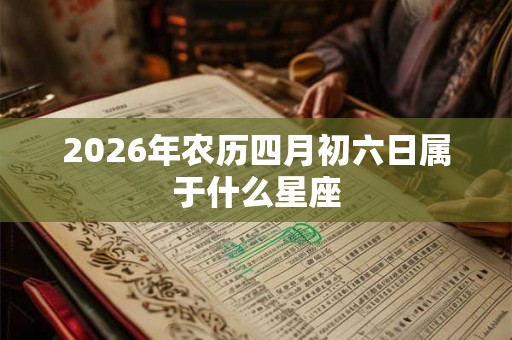 2026年农历四月初六日属于什么星座 2026年农历四月初六日属于什么星座
